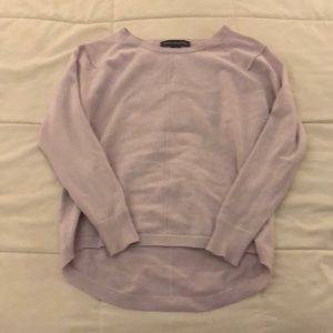 Lavender low high sweater.